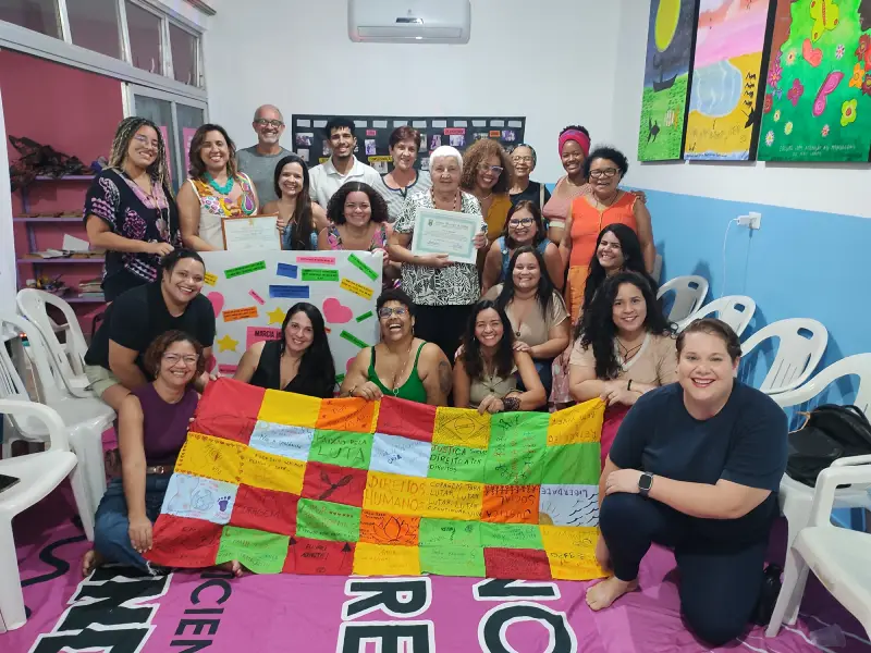 Reunião na sede do Coletivo Mulher Vida Olinda
